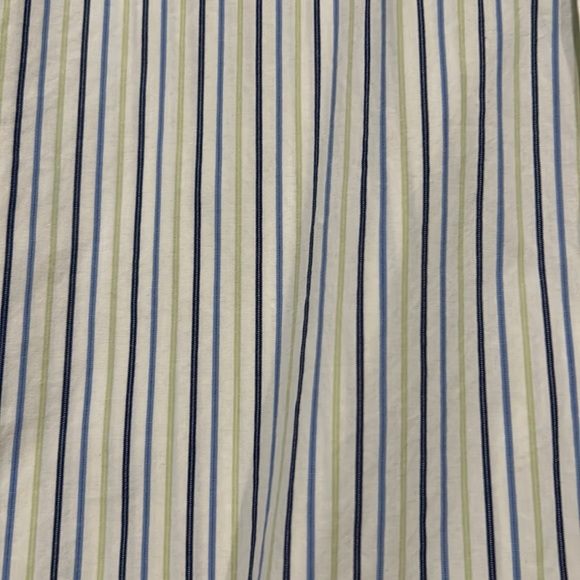 Mens Express Dress Shirt. White/Blue/Green size medium 15-15. - Picture 2 of 4